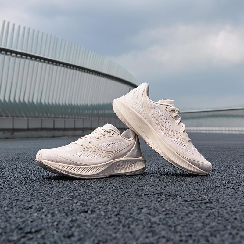 SAUCONY Mirage Flow Training Cushioning Non-Slip Low-Top Running Shoes Women Sneaker Khaki S18214-3