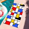 Art M-Mondrian Handtuchtrockner Badetuch Anwendbar für Leichtes Schwimmen Camping Yoga Strand Aus