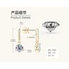 Silvere Glam Fringed design, fashionable three-pronged moissanite, high-end and niche S925 sterling silver earrings
