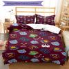 West Ham United Pattern Printed Pattern Duvet Cover Set – includes 1 duvet cover and 2 matching pillowcases Bedroom decor Christmas gifts