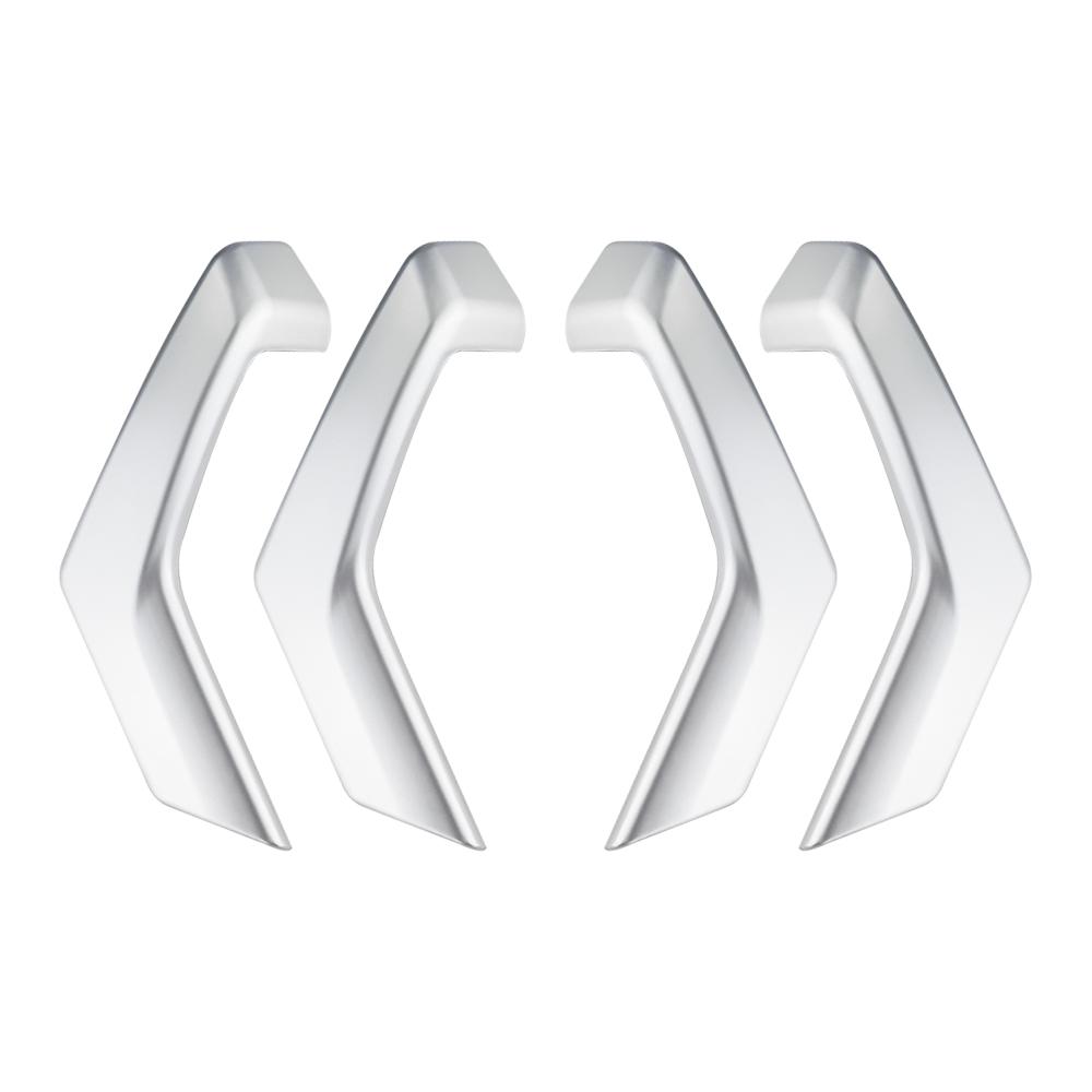 

4 шт. ABS внутренняя дверь автомобиля подлокотник крышка накладка наклейка для Volkswagen VW T-ROC TROC 2018-2022 интерьер серебряный