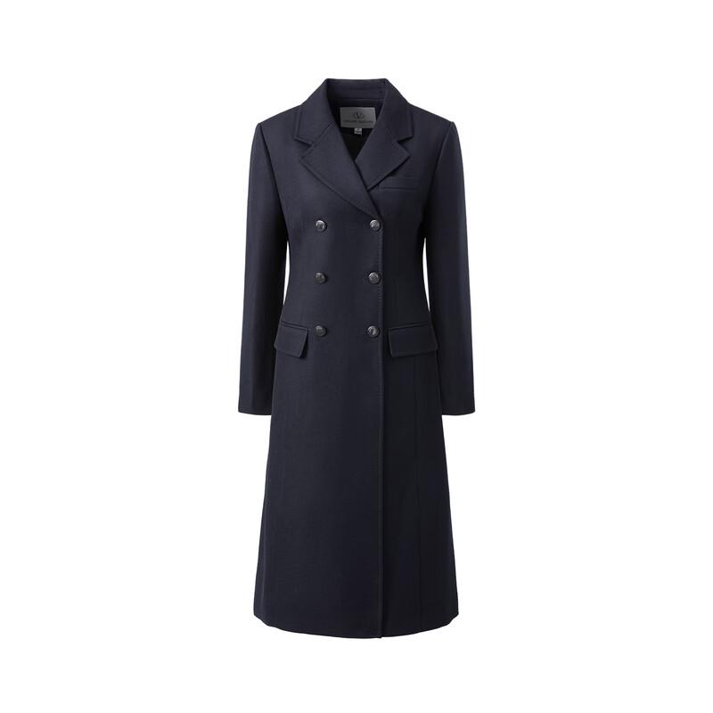 Giovanni Valentino Women's Wool Blend Mid-length Lapel Coat