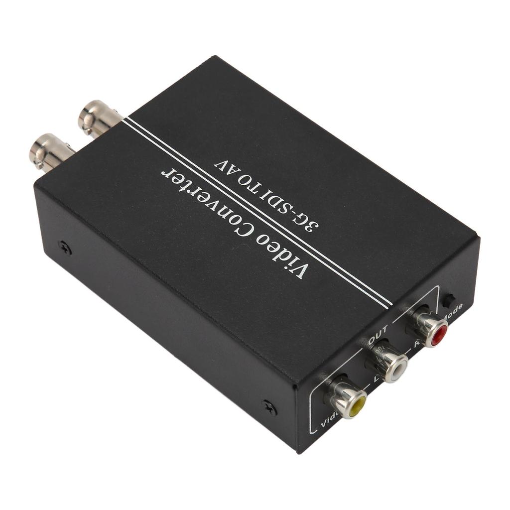 3G SDI to AV Converter Lossless SD HD 3G SDI to RCA Adapter with SDI Signal Loopout for TV Monitor
