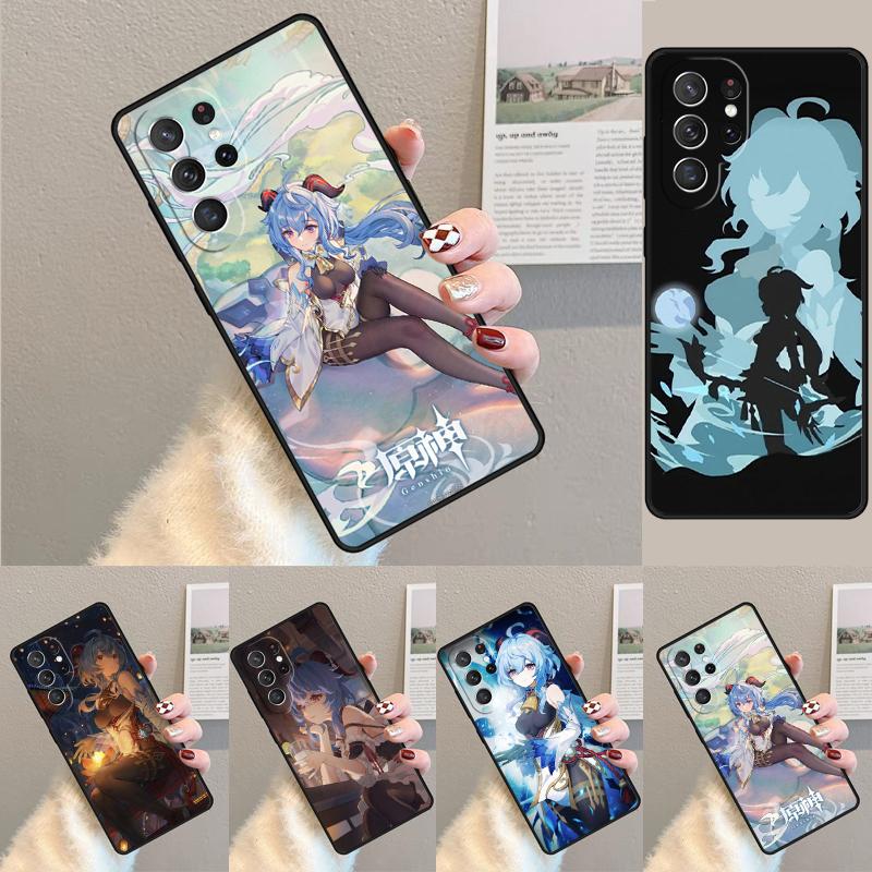 Genshin Impact Ganyu Silicone Phone Case For Samsung Galaxy note 10 pro S26 S25 S24 S23 S22 S21 Plus S25Ultra Capa Cover