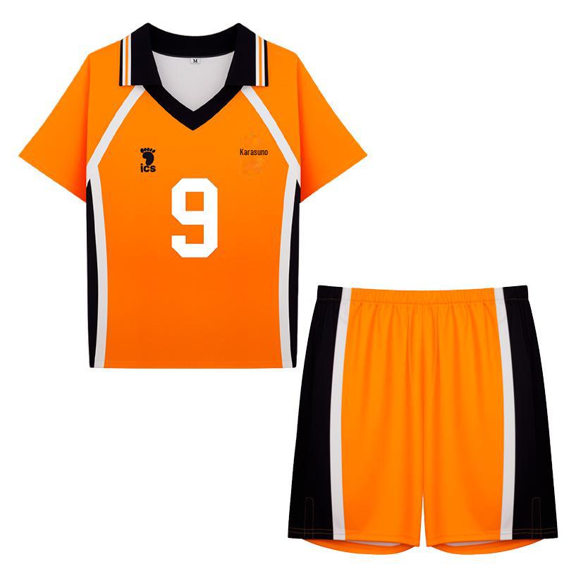 Haikyuu Karasuno Team Cosplay Uniform - Hinata Shoyo & Kageyama Tobio Short-Sleeve Edition