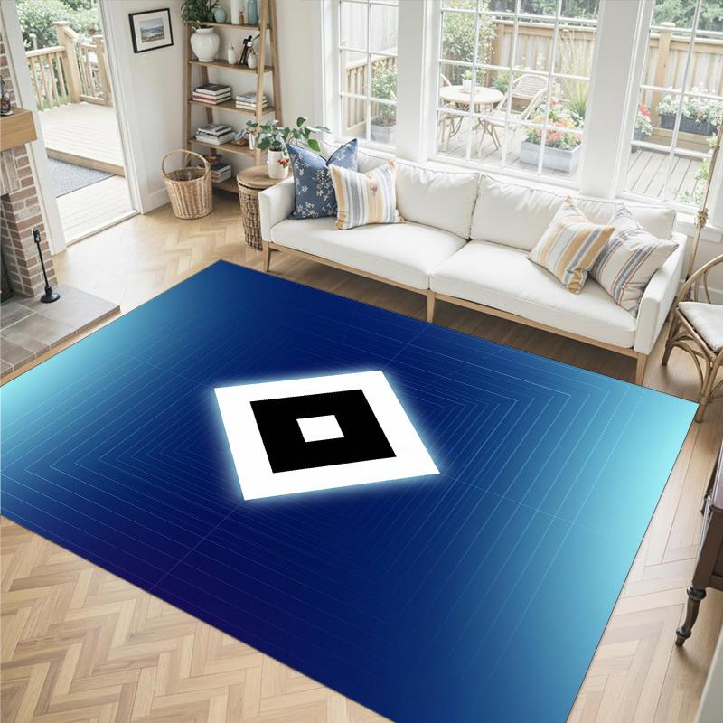Hamburger SV Football Design Tappeto in Velluto di Cristallo Accogliente Non?Tappeto Stampato Antiscivolo per Camera da Letto Soggiorno Ingresso