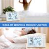 Baldr Wireless Weather Station Digital DCF Wall Table Atomic Alarm Clock Hygrometer Thermometer Frost Alert Forecast Sensor -40C