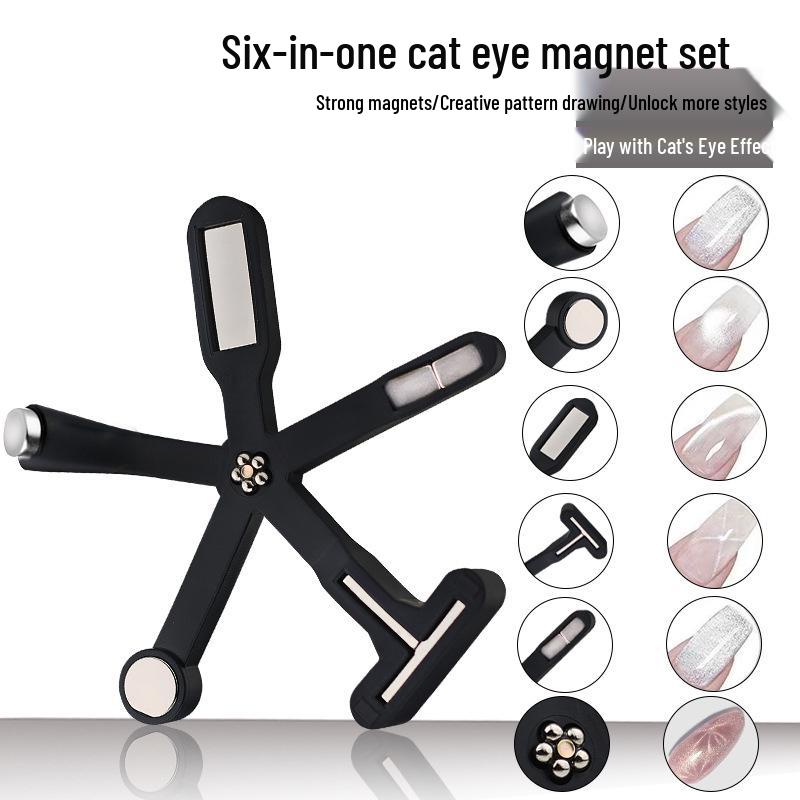 

Cat Eye Gel Polish Multifunctional Cross-Shaped Magnet Nail Art Tool