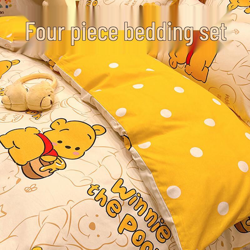 Pure Cotton Children s Cartoon 4-Piece Bedding Set