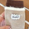 Early Autumn Coffee Striped Socks Children'S Medium Tube Socks Spring And Autumn Rabbit Velvet Maillard Thickened Thermal Stockings