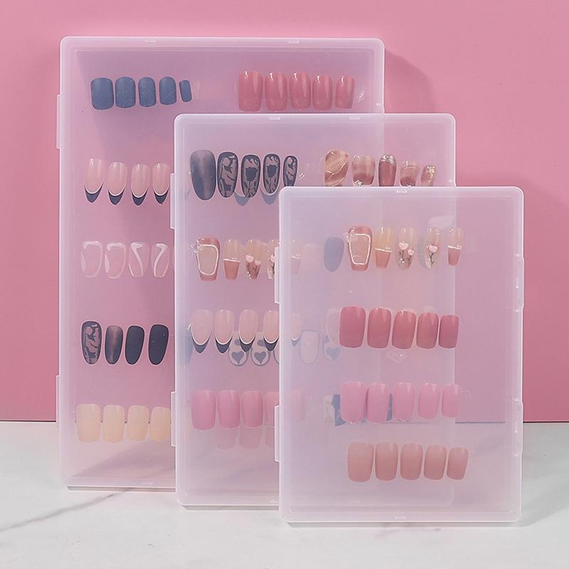 1Pc False Display Board Nail Tools Fake Nail Storage Box Display Book Nail Art Showing Shelf Gel Polish Manicure Collector Box