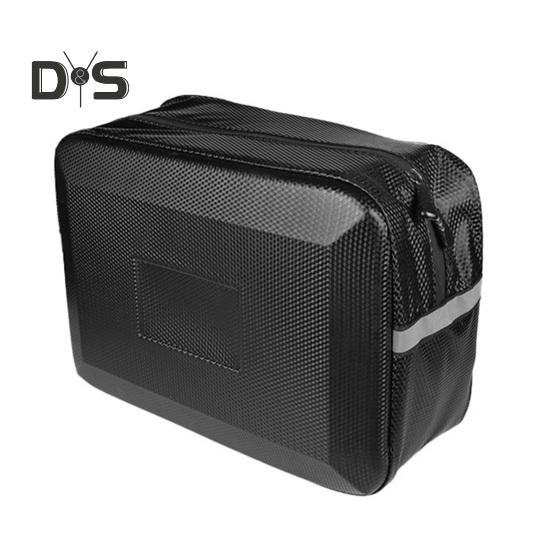 

Сумка для мотоцикла на спинку 9 л, большая вместимость, водонепроницаемая, светоотражающая, для езды на велосипеде по шоссе, горному велосипеду, сумка-органайзер для хранения электровелосипеда сзади чёрный