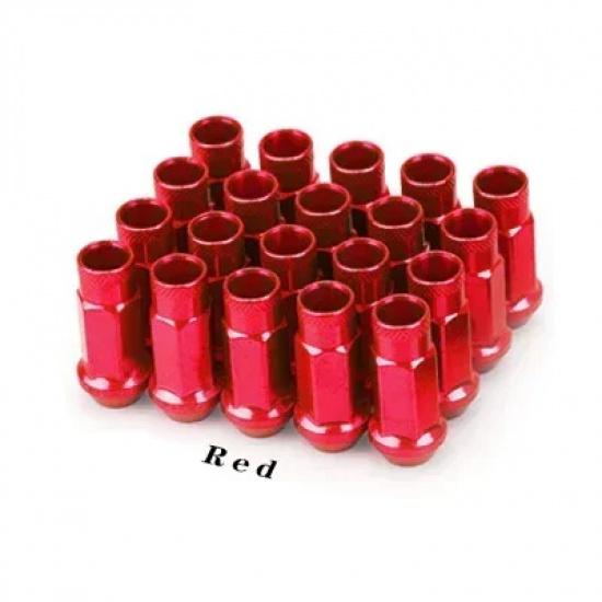 Steel Extended Open Racing Car Wheel Rims Lug Nuts Extended Tuner Nuts 20pcs/set Automobiles Wear Parts Nuts Bolts