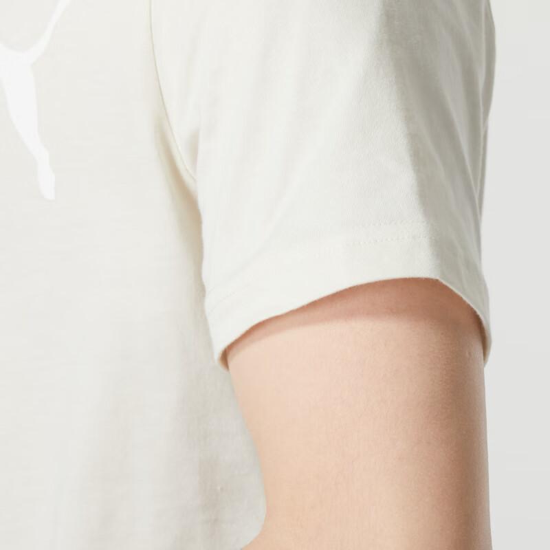 Puma Letter Logo Print Trendy Fashion Casual Sports Running Training Comfortable Breathable Round Neck Short Sleeve T-Shirt Men Tops White 847666-87