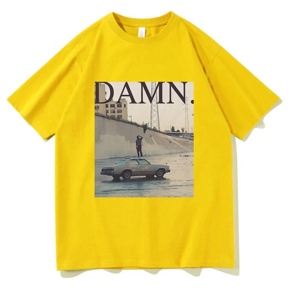 Camisetas del rapero Kendrick Lamar Damn, camiseta Retro del álbum Mr Morale & The Big Steppers, camisetas de algodón de gran tamaño Unisex para mujer, ropa de calle
