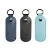 PU Leather Flash Drive Case Storage Bag with Keychain for USB Devices and Additional Electronic Items Data Cable Holder