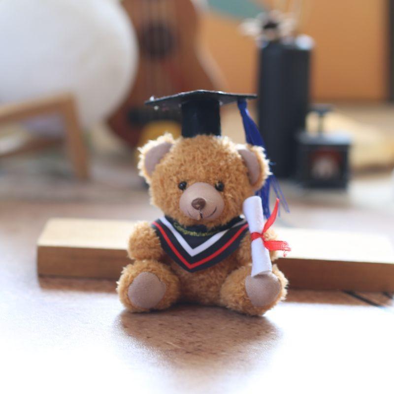 Doctor Bear Keychain Backpack Pendant Super Soft Pp Cotton Graduation Kids Gift