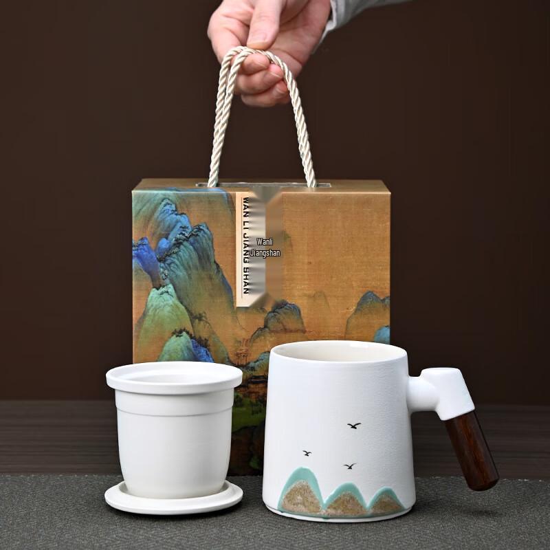 Chaxun Hand-Painted Ceramic Teacup Set