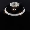 Fashion Jewelry Full Diamond Rhinestone Multi-layer Multi-row Collar Bridal Crystal Collar Short Collar Necklace