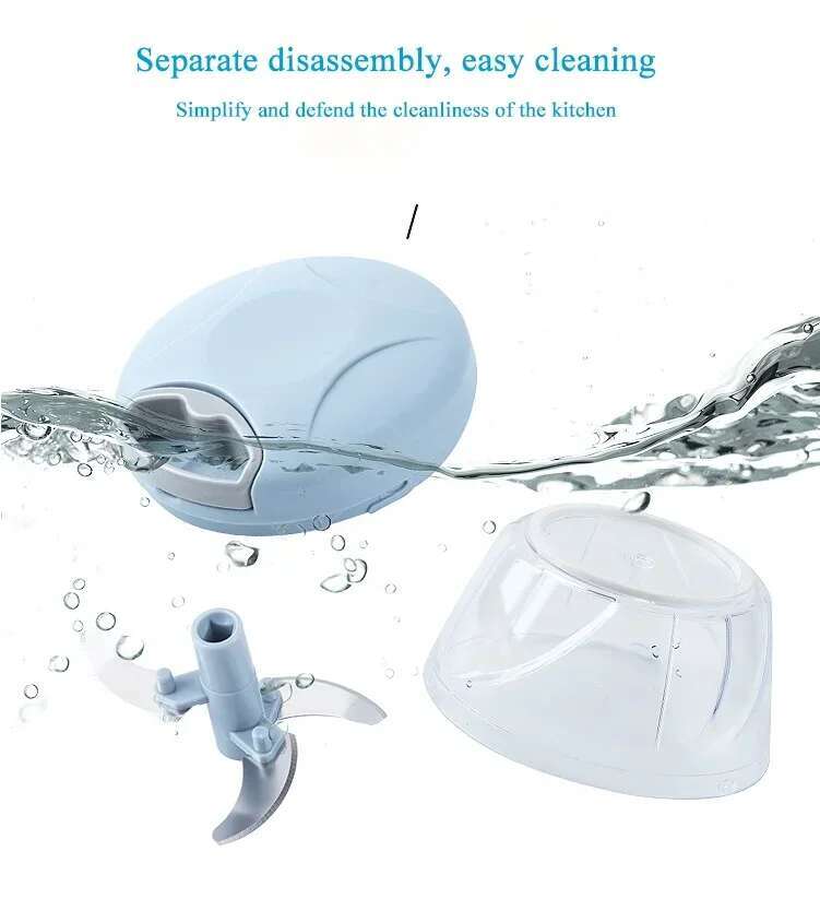 Manuelle Presse, Manueller Seil-Lebensmittelprozessor, Handhacker, Zieher, Knoblauchpüree-Mixer, Küchenwerkzeug, 500 ml, 900 ml