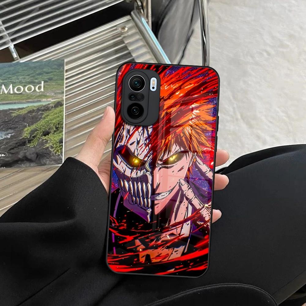 Japan B-Bleachs K-Kurosaki Ichigo Phone Case for Xiaomi Redmi Note 14 13 12 11 Ultra Pro Lite 5G toughened glass Cover