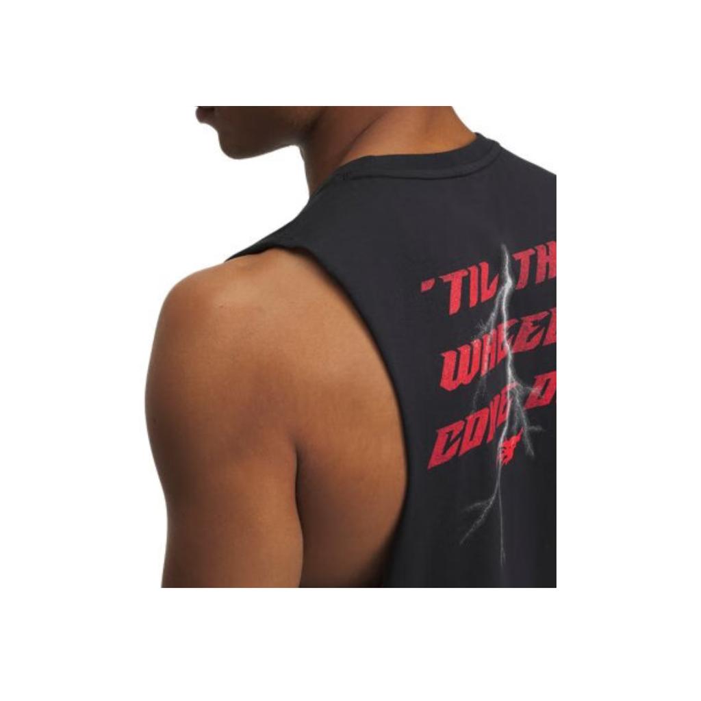 Under Armour Project Rock Fashion Comfortable Versatile Skin-Friendly Tank Top Men Tops Black 1389949-001