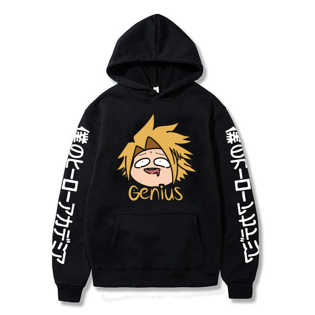 Anime My Hero Academia Denki Kaminari Kawaii Cartoon Women Hoodies Harajuku Boku No Hero Academia Men Long Sleeve Sweatshirts