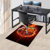 1pc FCB Flames Carpet Anti Slip Polyester Floor Mat for office,Bedroom