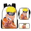Backpack Naruto Children Set With Pencil Case And Versatile For School Trips Day