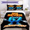 3PC Custom Name "Six Seven Pixel Fun" Bedding Set Printed  Bedding Set Duvet Cover Closure Includes 1 Duvet Cover & 159 Pillowcases for Bedroom