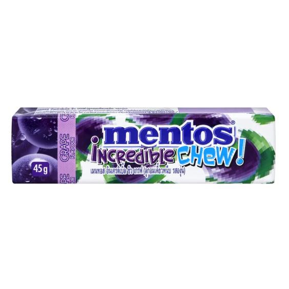 Mentos Incredible Chew – Grape Flavor 45g