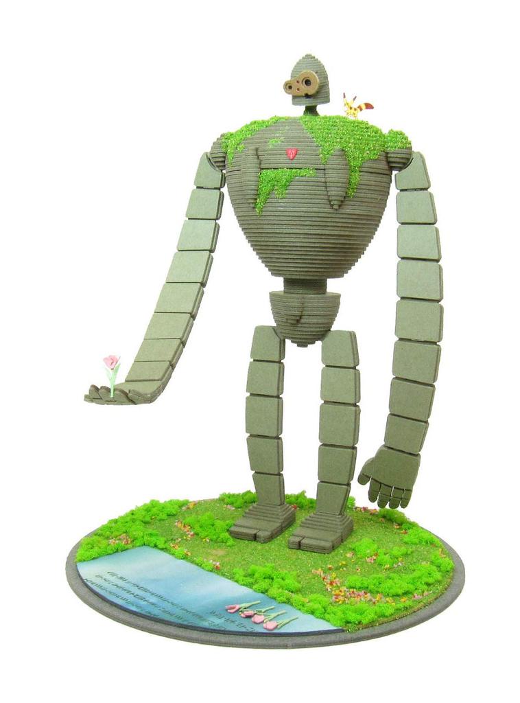 Sankei Miniature Art Kit Studio Ghibli Series Castle In the Sky Robot Soldier Scale Paper Craft Laputa 1/30 MK07-20