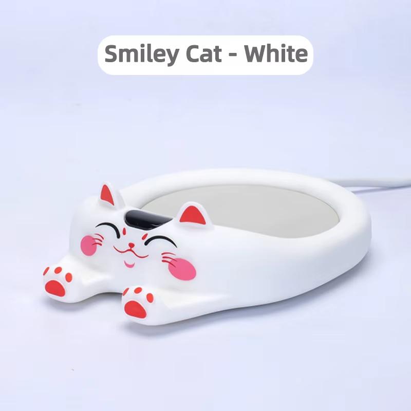 

Electric Mug Cup Mat Warmer Heating Pad for Home Office Milk Tea Coffee Heater Auto-off For Friends Gift 220V білий
