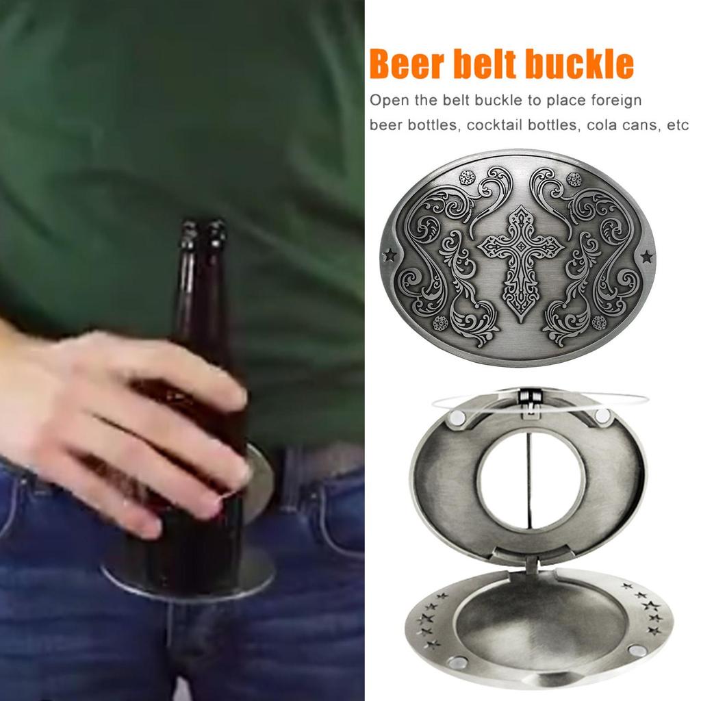 Beer Belt Holder Hands-Free Beverage Can Holder Portable Beer Holder Belt for BBQ Party