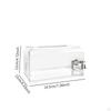 Acrylic Business Card Holder Storage Jar Clear Money Box Raffle Ticket for