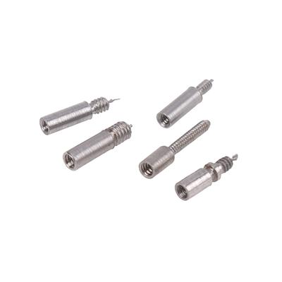10 szt. Trzpień mechanizmu zegarka Dłuższy trzpień 0,9/0,7 mm Wydłużający trzpień mechanizmu Stal Zmiana grubości Akcesoria do zegarków
