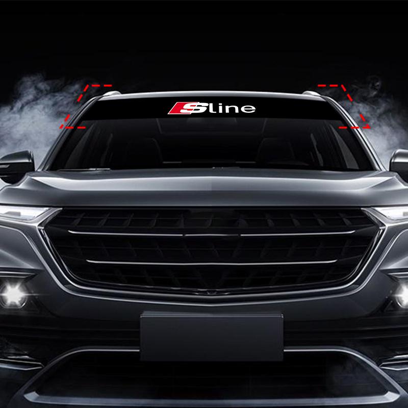 1 ks Samolepka na čelní sklo auta Módní sportovní nálepky Dekorační samolepka pro Audi A3 A4 B8 8P 8V A6 C7 A5 Q5 B7 B6 B9 QUTTRO RS Q3 Q7 S3 S4 S5 S6 S8