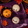 Dumpling Stress Relief Toy 1/5Pcs Halloween Toy, Pumpkin Ghost Eyeball Steamed Bun Portable Reliever Squeeze Sensory Ball Fidget for Adults Kids Soft