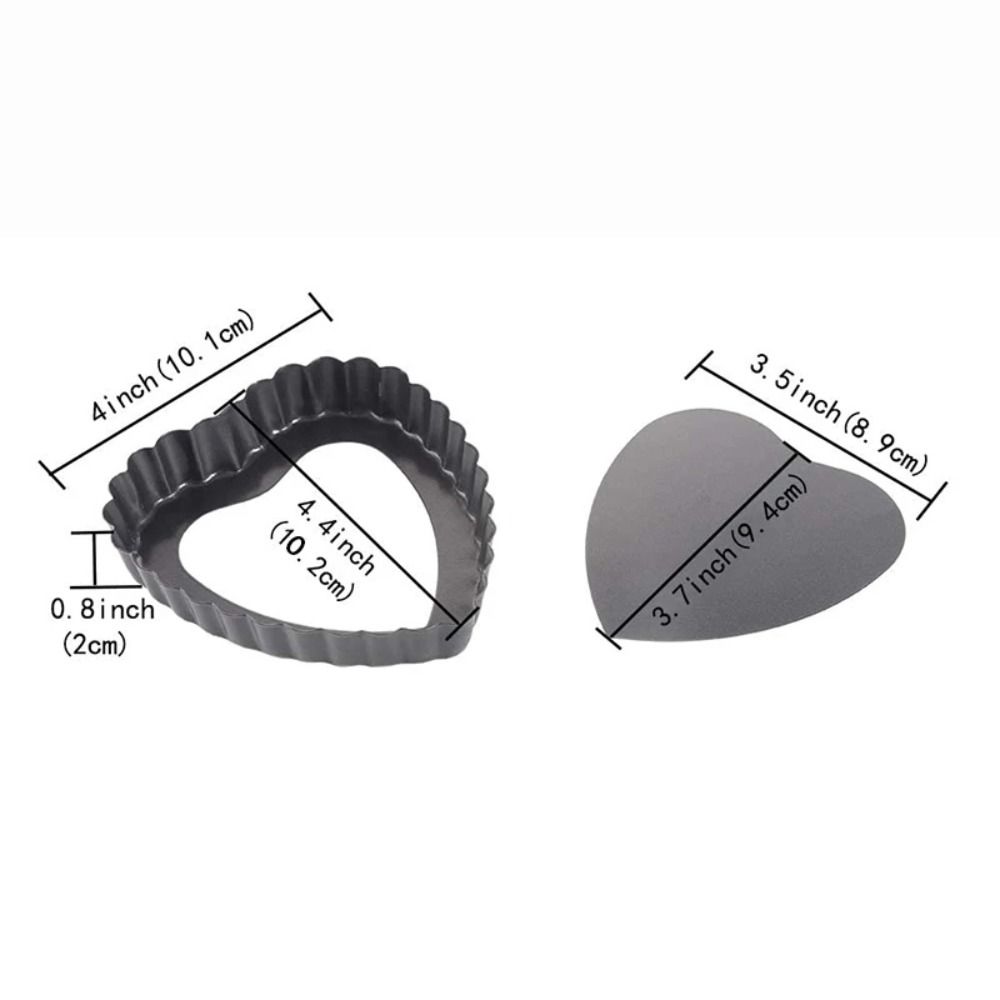 4 Inch Cake Baking Pan Non-Stick Tart Pan Mold Removable Flan Pan Molds