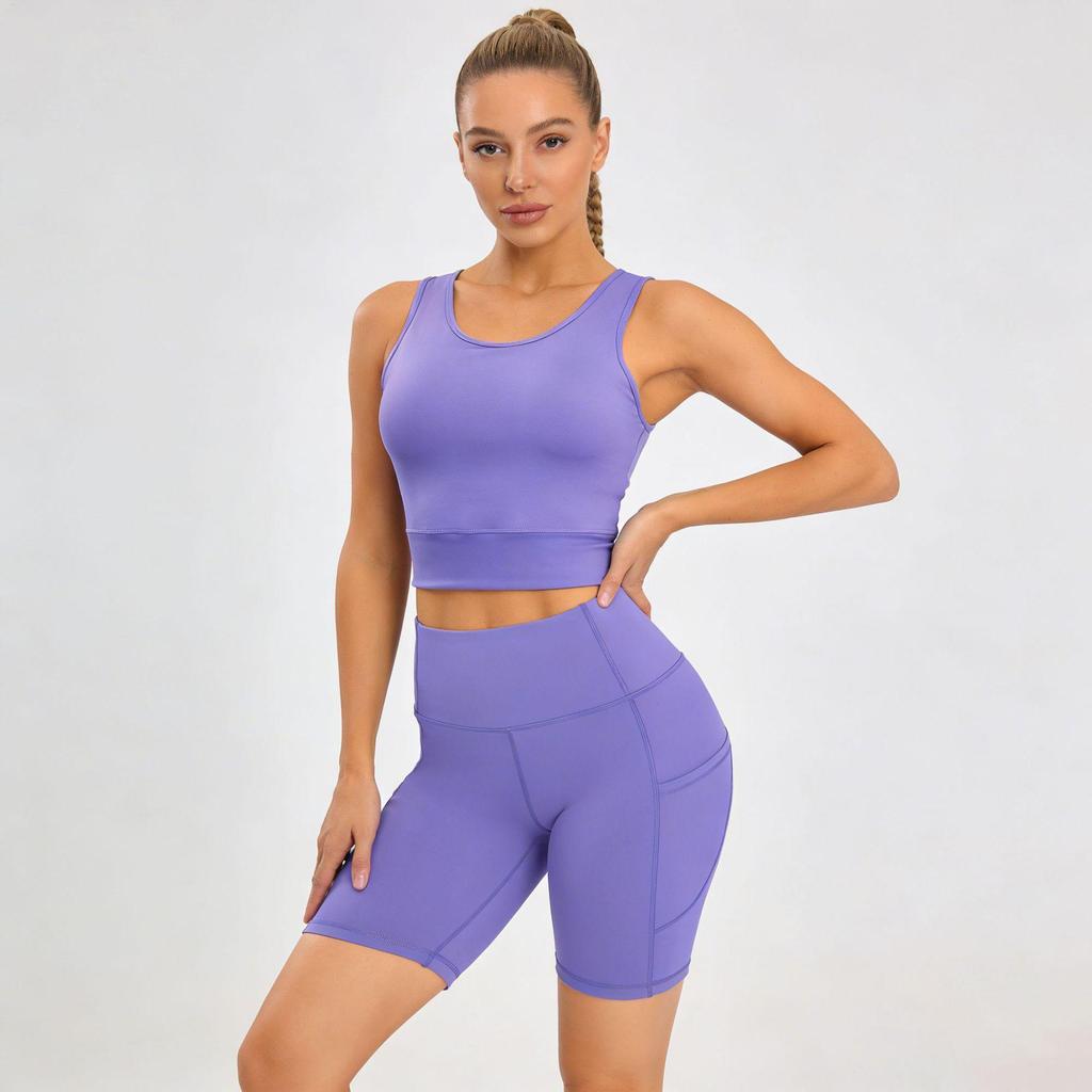Damen Lycra Yoga Tanktop mit hohem Halt