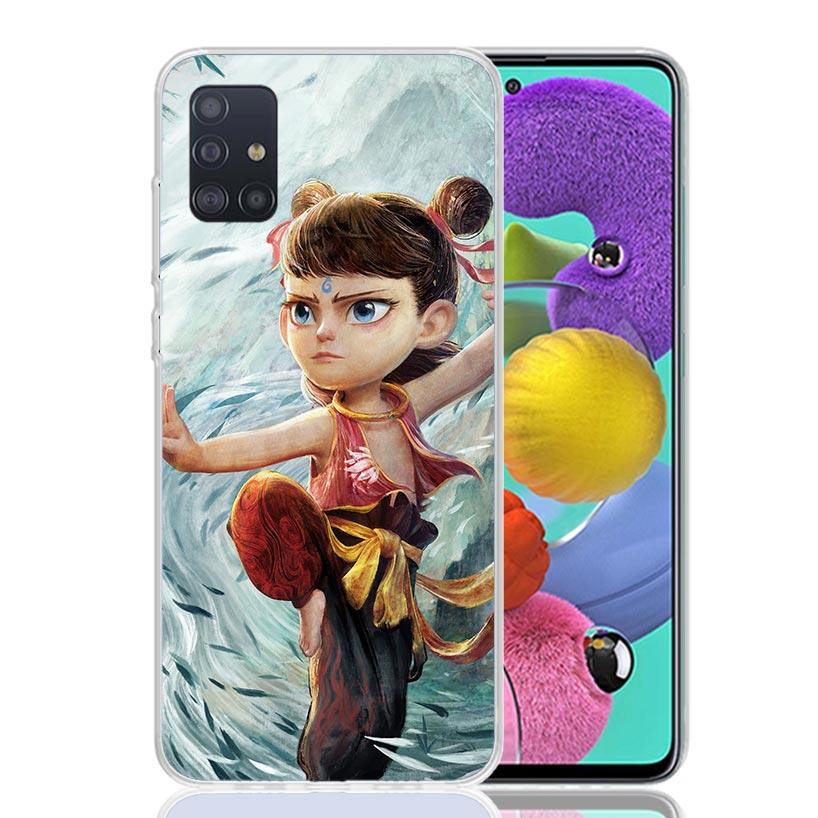 Nesha Nezha Cartoon Phone Case For Samsung Galaxy A52 A32 A22 A12 A02S A50S A30S A51 A31 AA71 Note 20 Ultra 10 S10 Plus Galaxy A