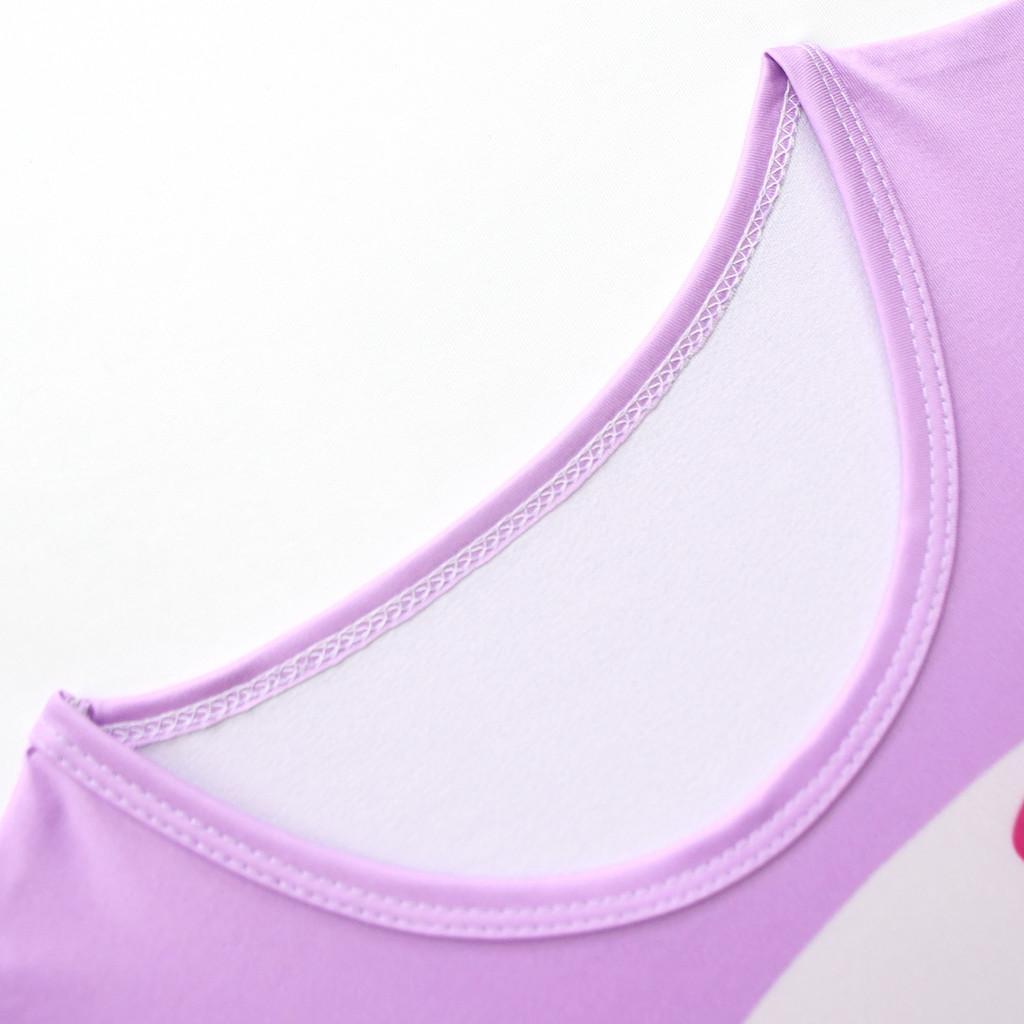 Vestito da bambina con stampa orsetto Mira a maniche corte