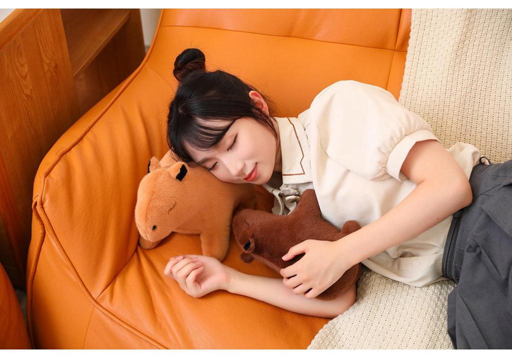 Cute Capybara Plush Toy - Kawaii Stuffed Animal Doll