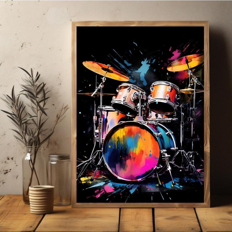 Classic Fashion Instruments Piano Guitar Music Festival Poster Canvas Paintings Wall Art Pictures Music Studio Home Decor