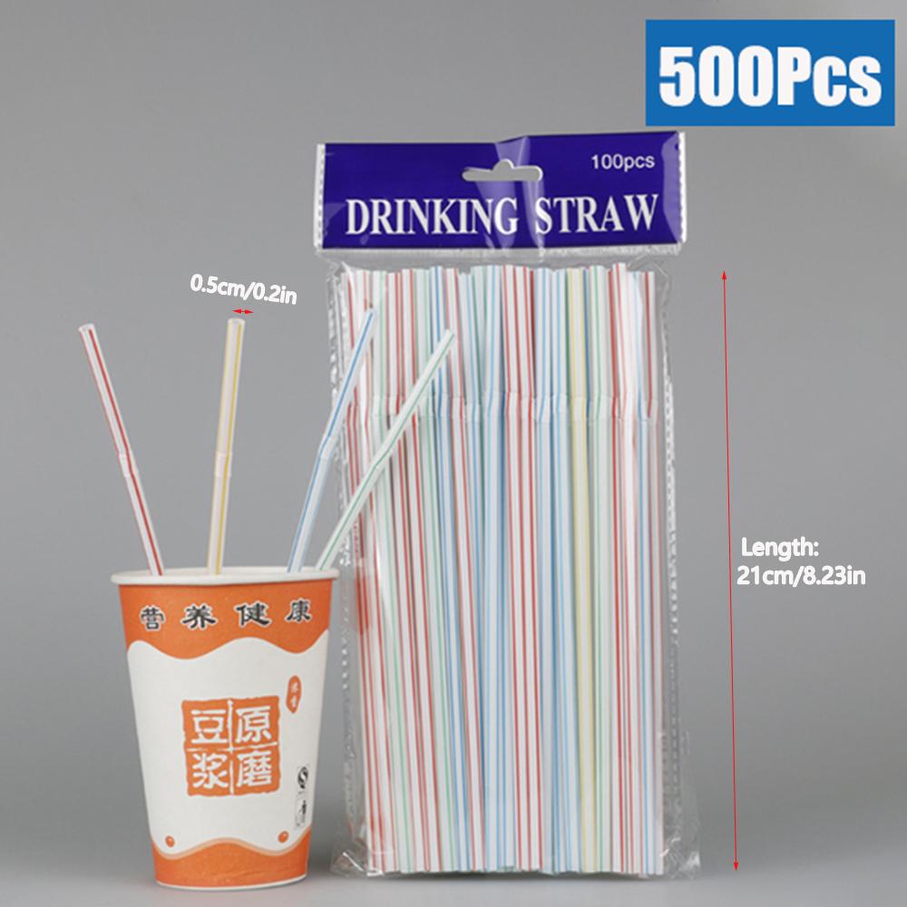 50-3000Pcs Multicolor rietjes Drinking Straws Milk Tea Bar Party Wedding Kitchen Home Accessories Beverage Black Straw Wholesale