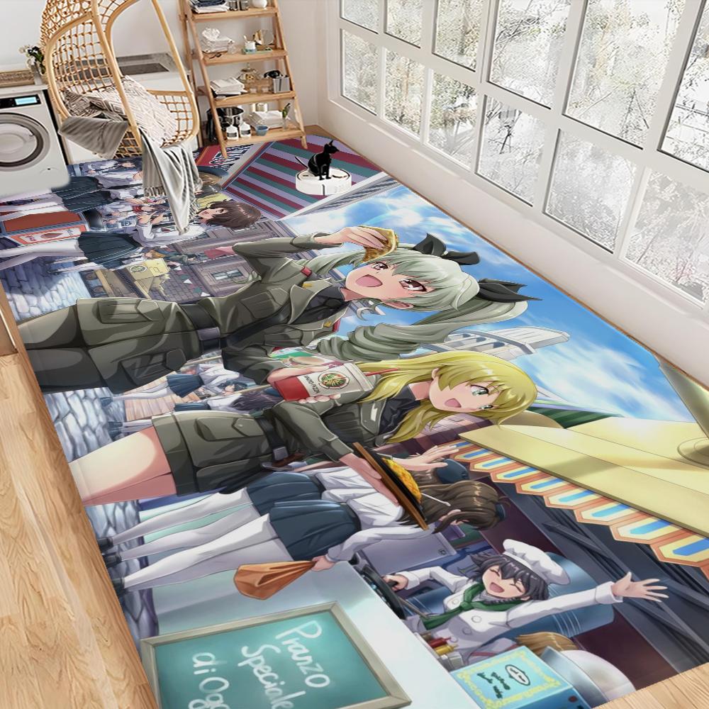 GIRLS Und PANZER Fußmatte Kinderzimmer Schlafzimmer Dekoration Balkon Anti-Rutsch Fußabtreter Wohnzimmer Willkommensmatte