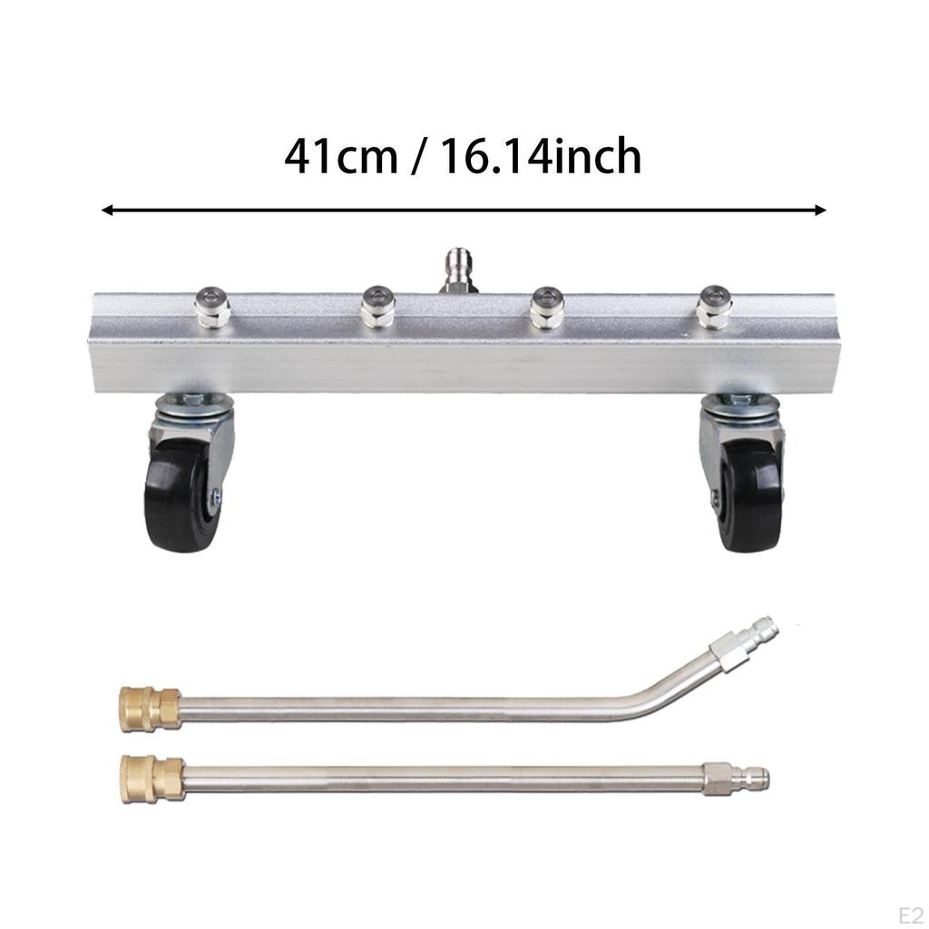 Car Wash Undercarriage Cleaner with Extension Wands, 4000 PSI Water Broom for Sidewalks and