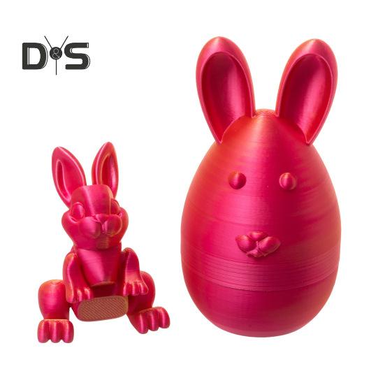 

Пасхальное яйцо кролика 3D-печатный кролик с подвижными суставами Пасхальное яйцо с кроликом внутри для украшения дома Подарки для детей