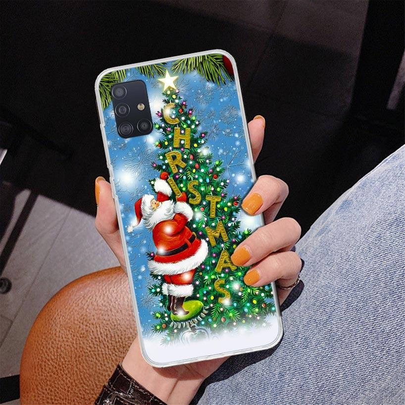 

Christmas Santa Claus Present Phone Case For Samsung Galaxy A52 A32 A22 A12 A51 A31 A50S A30S A20S A10S Note 20 Ultra 10 Plus S1 Samsung Note 20