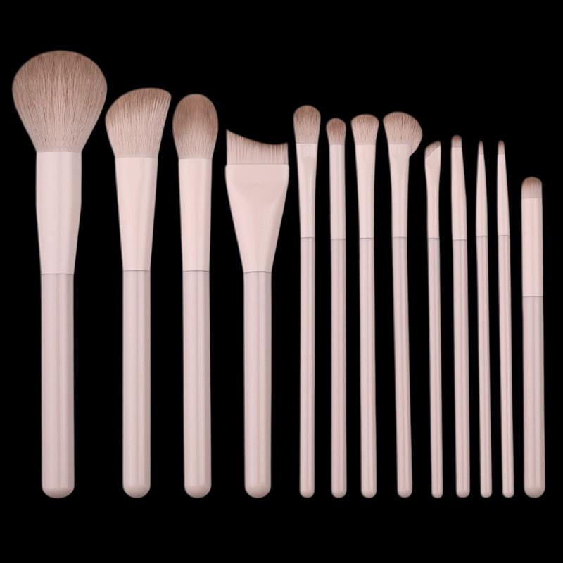 13-Piece Professional Makeup Brush Set, Vegan & Cruelty-Free Synthetic Bristles for Full Face Application, Soft & Durable
